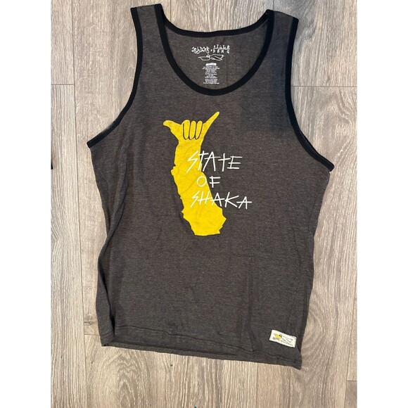 Billabong X Andy Davis State of Shaka Gray Tank Top Men's Size MED - Picture 1 of 4